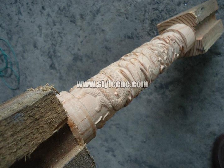 3D木圓柱雕刻項目