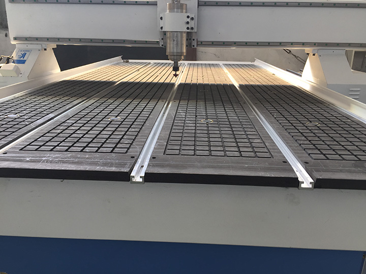 旋轉數控雕刻機真空吸盤及T型槽工作臺